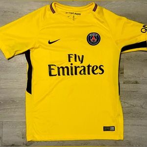 Neymar JR Authentic PSG Paris Saint-Germain 2017-18 away jersey YOUTH LARGE
